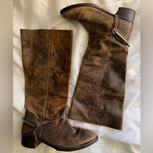 ECOTE | Distressed Leather Vintage Riding Spur Boots